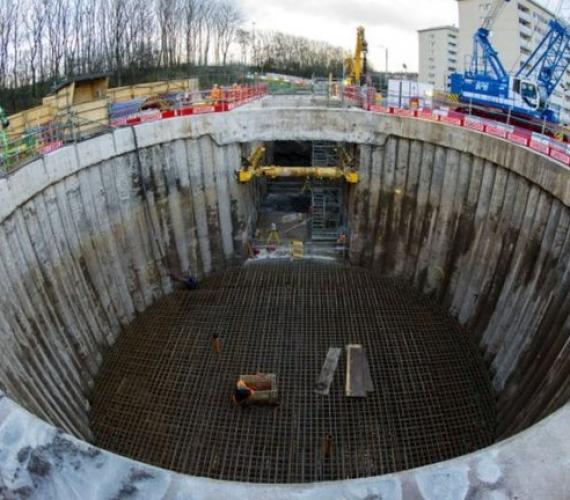 Budowa tunelu Shieldhall w Glasgow. Fot. BBC