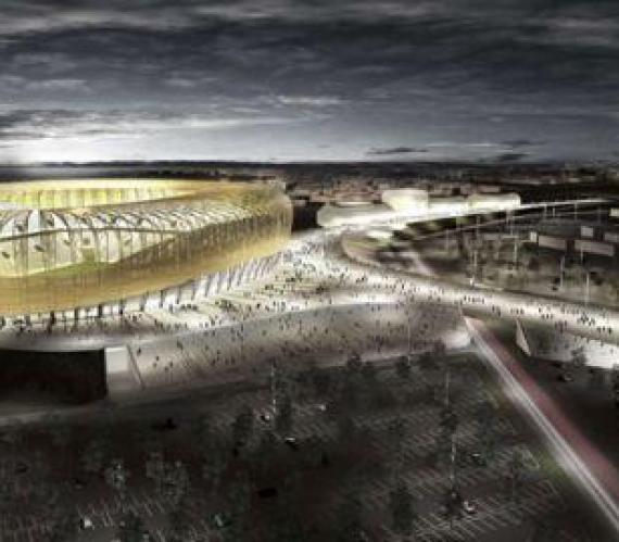 Wizualizacja stadionu Baltic Arena w Gdańsku. Fot. www.bieg2012.pl