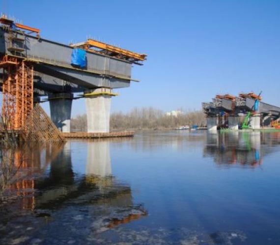 Budowa Mostu Północnego. Fot. z archiwum ZMID w Warszawie