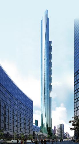 Pentominium – najwyższy apartamentowiec świata o wysokości 516 m jako przykład głębokiego fundamentowania