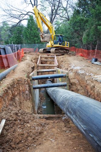 Fot. 1.	Renowacja z wykorzystaniem technologii pipe burstingu