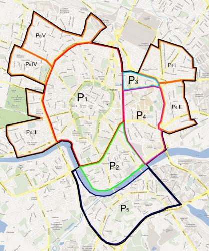 Nowa mapa stref płatnego parkowania w Krakowie. Fot. z archiwum ZIKiT-u