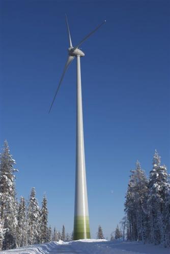 Takie turbiny będą pracować na farmie Markbygden. Fot. Svevind