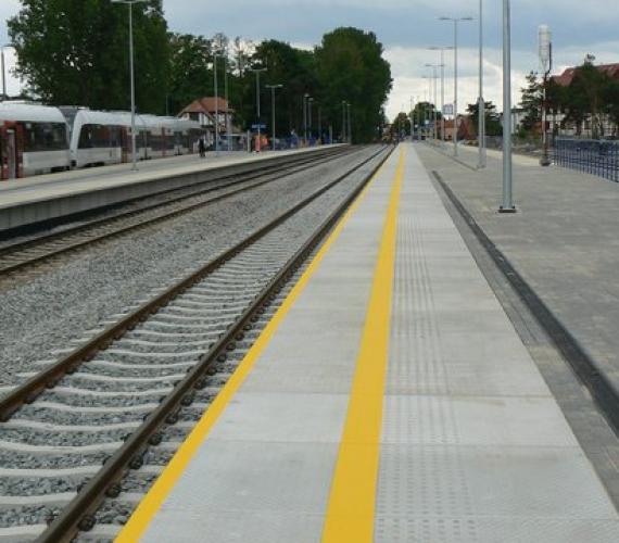 Przebudowano perony na stacji Hel
