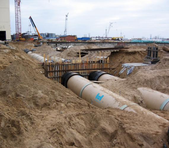Dokumentacja zdjęciowa HOBAS -Budowa bloku gazowo-parowego PGU-400 w Elektrociepłowni nr 5 w Mińsku