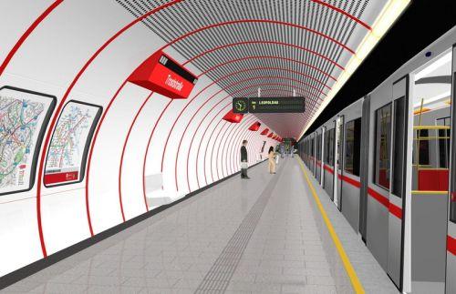 Wizualizacja nowej stacji metra.