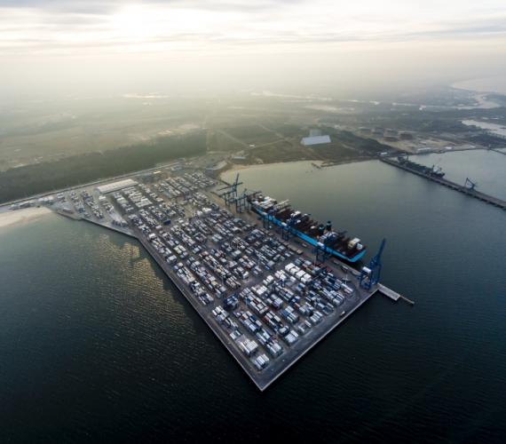 DCT - największy terminal kontenerowy na Bałtyku. Fot. DCT Gdańsk