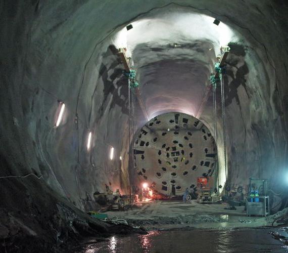 Budowa tunelu kolejowego Gotthard Base. Fot. AlpTransit Gotthard AG
