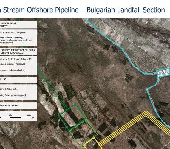 South Stream - część po stronie bułgarskiej. Źródło: South Stream Transport BV 
