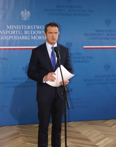 Sławomir Nowak - Minister Transportu, Budownictwa i Gospodarki Wodnej. Fot. z archiwum MTBiGW