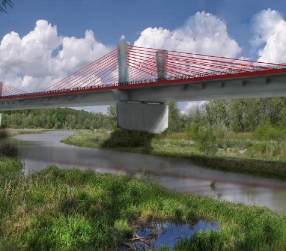 Taki będzie most nad Zbiornikiem Rzeszowskim. Fot. MZD Rzeszów