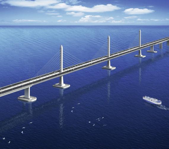 Fot. 1.  |	Hongkong - Zhuhai - Makau Bridge będzie dużym  osiągnięciem inżynieryjnym