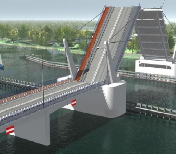 Most zwodzony na Wyspę Sobieszewską w Gdańsku. Źródło: gdansk.pl