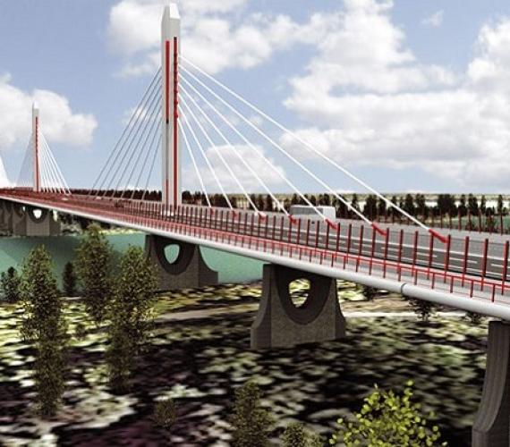 Planowanyc most w ciągu obwodnicy Bratysławy. Źródło: Ferrovial