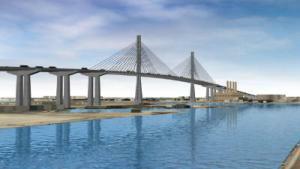 Wizualizacja mostu w Long Beach