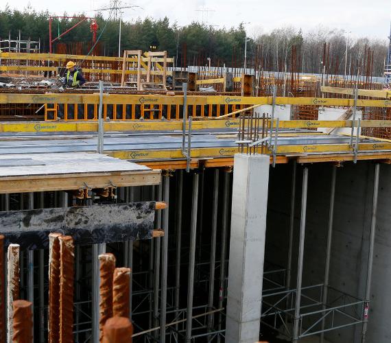 Budowa nowego bloku w Elektrowni Jaworzno - luty 2016 r. Fot. blok910.pl