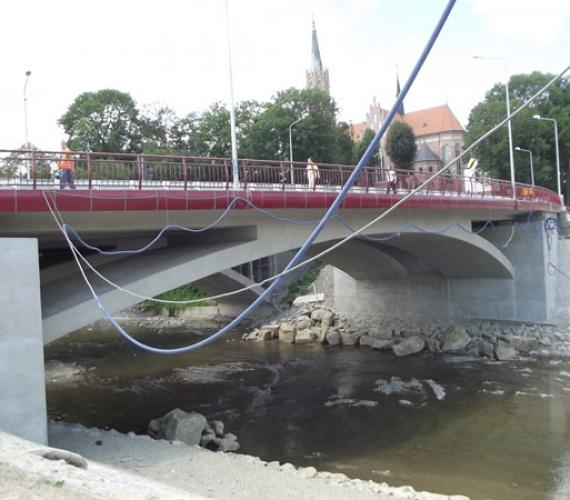 Most przez rzekę Białą w Grybowie. Fot. z archiwum GDDKiA o. Kraków