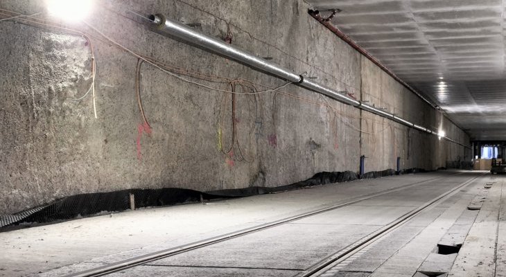 Tunel trasy tramwajowej do Mistrzejowic. Fot. tramwajdomistrzejowic.pl