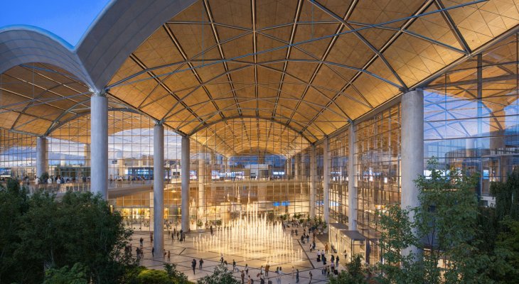 Wizualizacja lotniska. Źródło: CPK