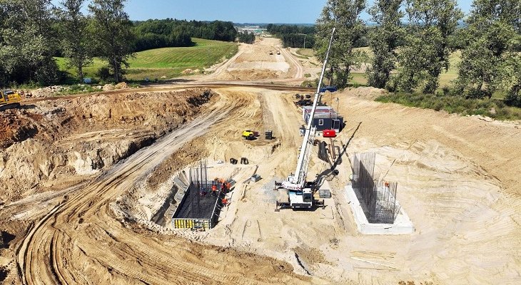 Budowa drogi ekspresowej S11. Fot. GDDKiA