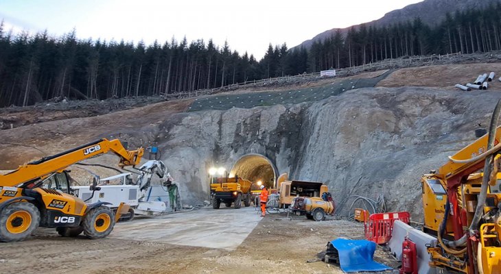 Portal sztolni badawczej - elektrownia szczytowo-pompowa Coire Glas. Fot. COWI