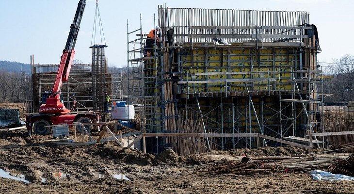 Budowa odcinka Domaradz–Iskrzynia drogi ekspresowej S19. Fot. GDDKiA