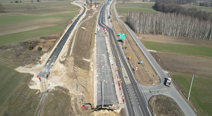 Budowa drogi ekspresowej S19. Fot. GDDKiA