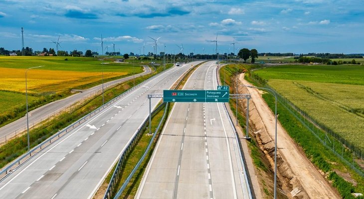 S6 i udostępniony odcinek o długości 40 km. Fot. GDDKiA