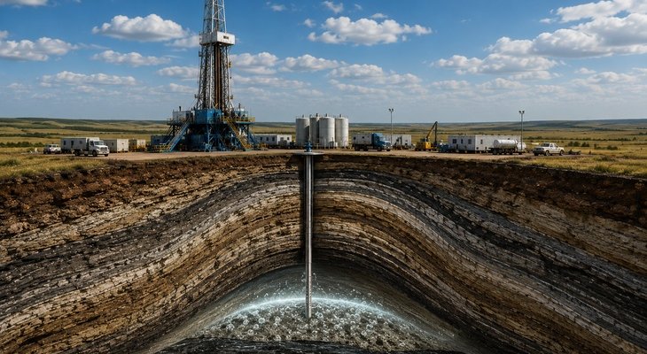W Kanadzie ruszają odwierty w złożu naturalnego wodoru. Fot. Wizualizacja poglądowa wykonana za pomocą AI
