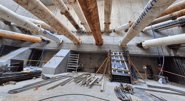 Komora rozjazdowa Łódź Fabryczna stanowi końcowy element tunelu średnicowego. Fot. CPK