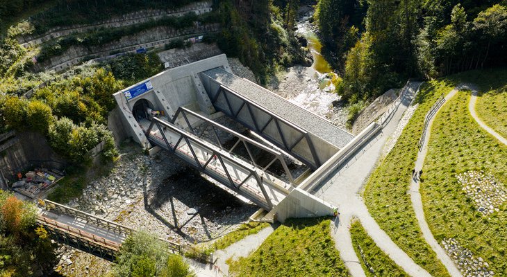 Portal tunelu Brenner Base Tunnel w Austrii (Sill Gorge). Fot. BBT