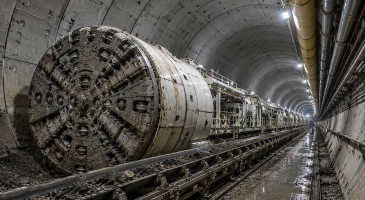TBM osiągnęła 770 m w miesiąc przy budowie tunelu przesyłowego w Turcji. Fot. Grafika ilustracyjna wykonana za pomocą sztucznej inteligencji