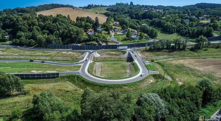 Rzut na DK75. Fot. GDDKiA