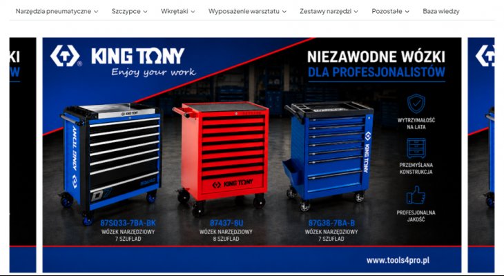 Narzędzia warsztatowe King Tony