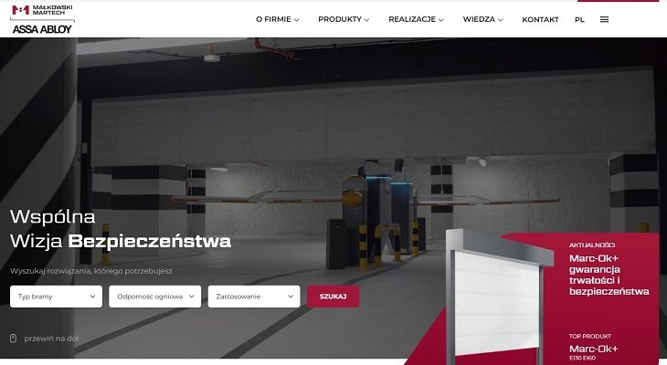 Bramy przeciwpożarowe Małkowski-Martech