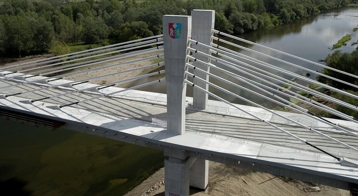 Najdłuższy most na Podkarpaciu jest już na finiszu. Fot. Urząd Marszałkowski Województwa Podkarpackiego
