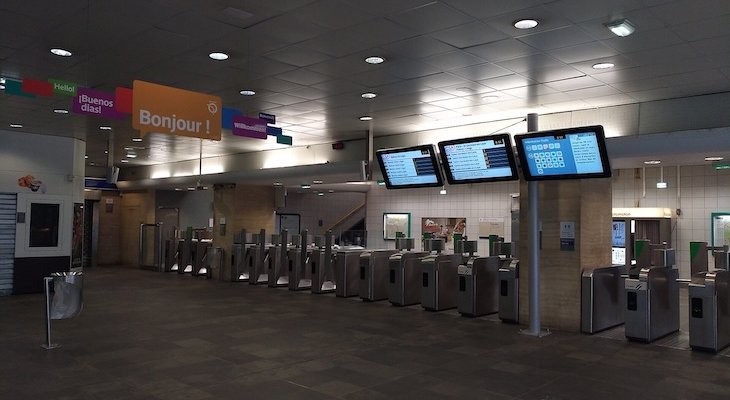 Stacja RER Saint-Maur–Créteil. W jej miejscu powstaje nowa stacja linii 15 Sud Grand Paris Express. Fot. Sebleouf, CC BY-SA 4.0.
