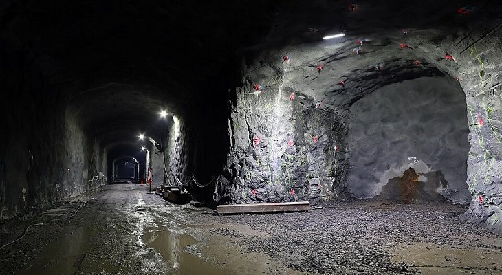 Podziemne wyrobisko składowiska wypalonego paliwa jądrowego Onkalo w Finlandii. Zdjęcie ilustracyjne. Fot. Kallerna, CC BY-SA 4.0
