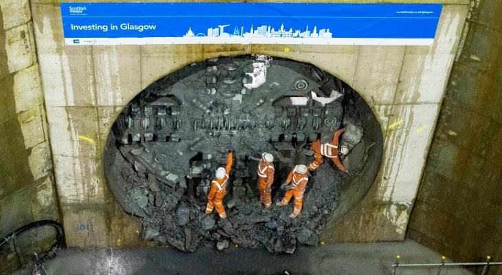 Zakończono drążenie tunelu Shieldhall w Glasgow. Fot. Scottish Water/Facebook