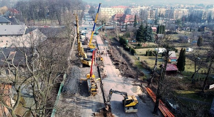 Ruszyła budowa wiaduktu kolejowego w Krzeszowicach. Fot. PKP PLK