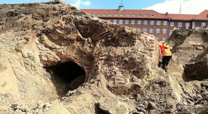Gdańsk: XVII-wieczny bastion na budowie parkingu. Fot. Facebook/Wojewódzki Urządu Ochrony Zabytków w Gdańsku