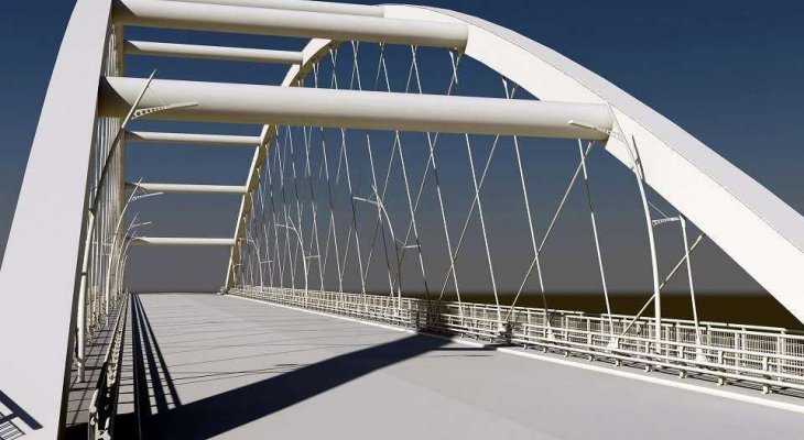 Tak będzie wyglądał nowy most Heleński. Wiz. UM Nowy Sącz