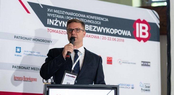 Paweł Kośmider, Przewodniczący Konferencji „INŻYNIERIA Bezwykopowa” 2018 