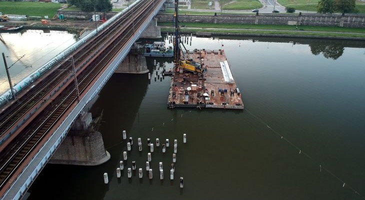 Dwa nowe mosty kolejowe budowane są w Krakowie. Fot. PKP PLK