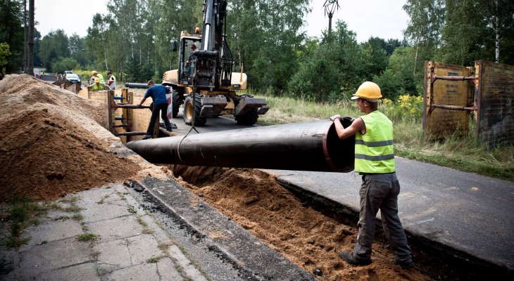 Budowa kanalizacji w Jaworznie. Fot. Wodociągi Jaworzno