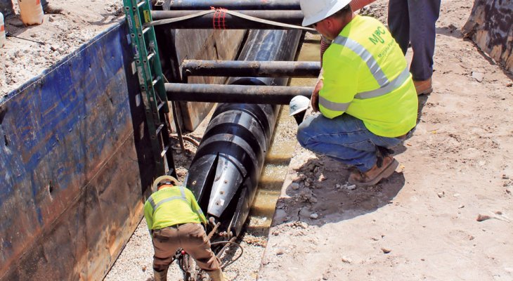 Modernizacja sieci kanalizacyjnej na Florydzie. Fot. Murphy Pipeline Contractors