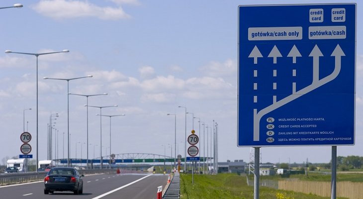 Dojazd do punktu poboru opłat, A2. Fot. autostrada-a2.pl