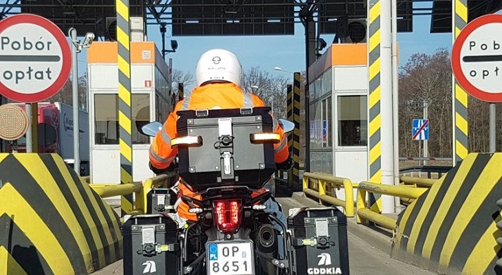 A4 – patrol motocyklowy GDDKiA. Fot. GDDKiA