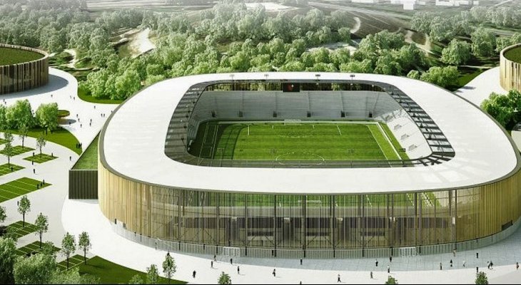 Taki będzie stadion w Sosnowcu. Źródło: JSK Architekc