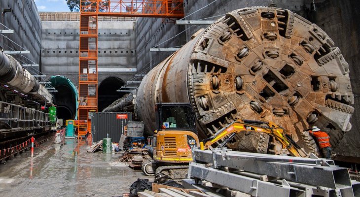 Postępują prace na budowie metra w Sydney. Fot. John Holland CPB Ghella